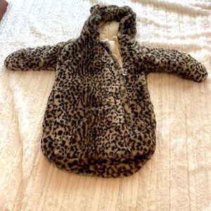Baby faux fur suit